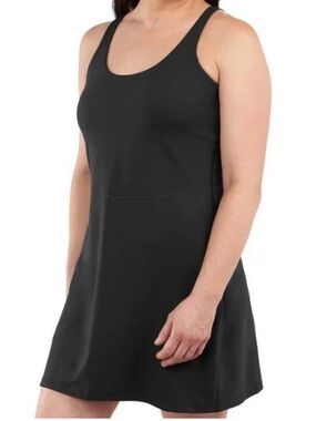Elle Sport Sleeveless Black Tank Dress with shorts under! Size Medium NWOT